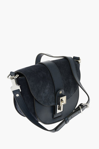 suede leather mini Saddle bag