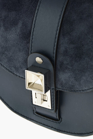 suede leather mini Saddle bag