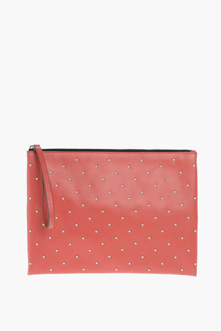 leather studded Clutch