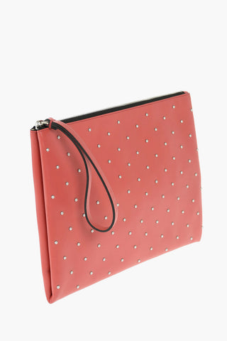 leather studded Clutch