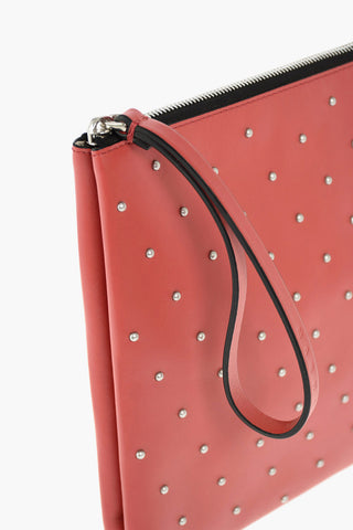 leather studded Clutch