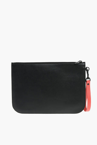 leather pouch with zip closure