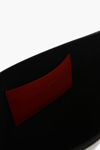 leather pouch with zip closure