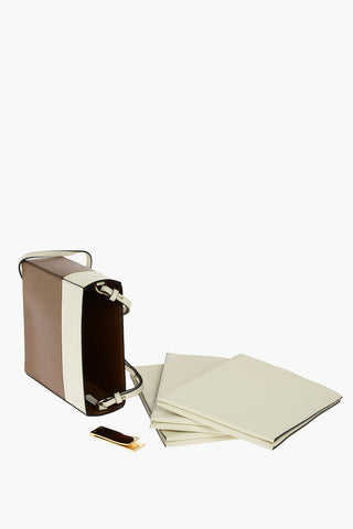 Removable Pouches FILE Leather Shoulder Bag