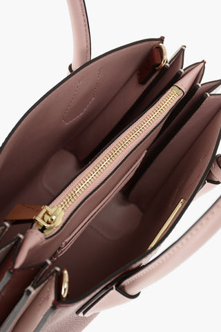 MICHAEL leather two-tone ACRDION mini tote bag