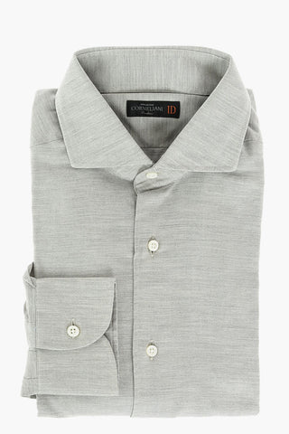 ID Popeline Cotton Shirt with Standard Collar
