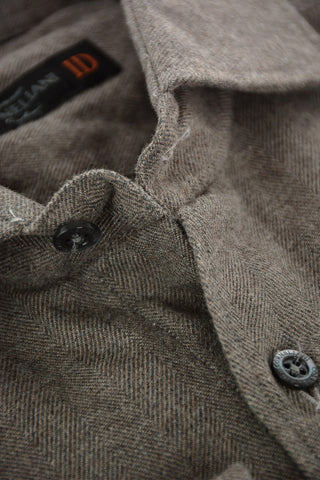 ID Twill Cotton Shirt with Standard Collar