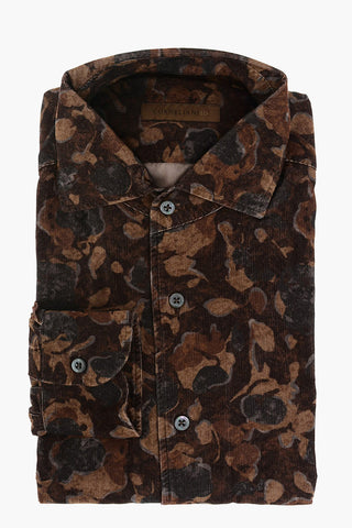 ID Floral Patterned Corduroy Shirt