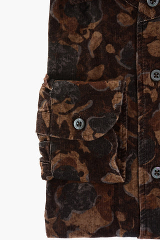 ID Floral Patterned Corduroy Shirt
