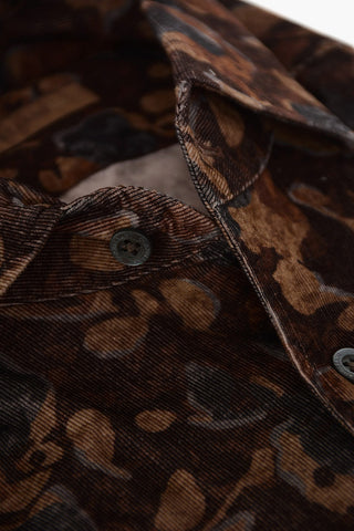 ID Floral Patterned Corduroy Shirt