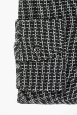 Camicia in Cotone Barleycorn con Collo Francese