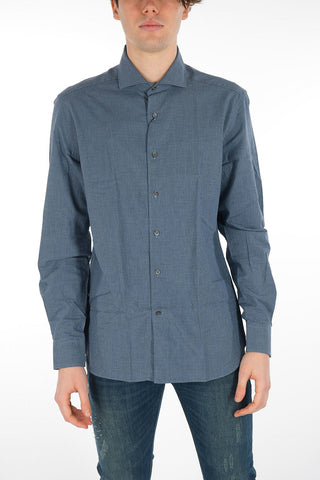 ID Popeline Cotton Shirt with Standard Collar