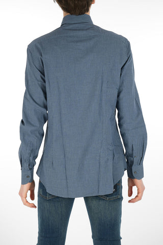 ID Twill Cotton Shirt with Standard Collar