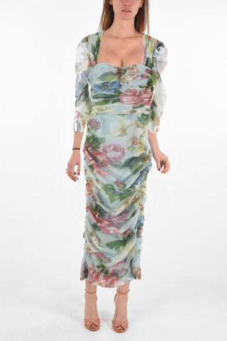 Draped Inner Petticoat Sheath Dress