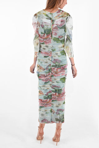 Draped Inner Petticoat Sheath Dress