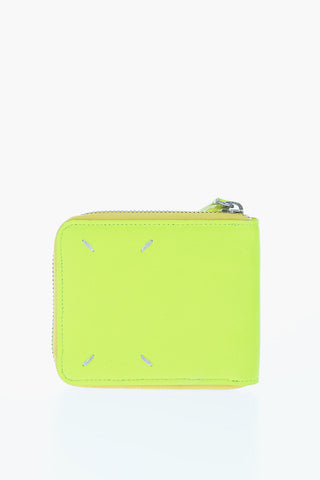 MM11 faux leather wallet with zip closure