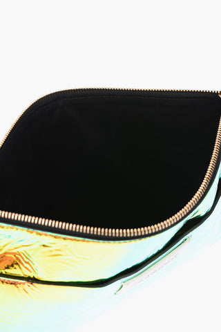 MM11 reflective pochette with zip closure