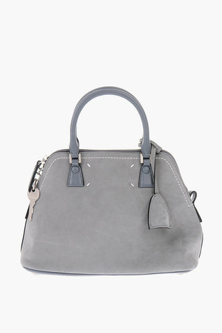 MM11 leather tote bag with removable shoulder strap