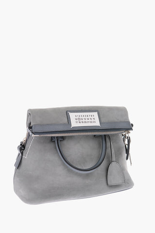 MM11 leather tote bag with removable shoulder strap