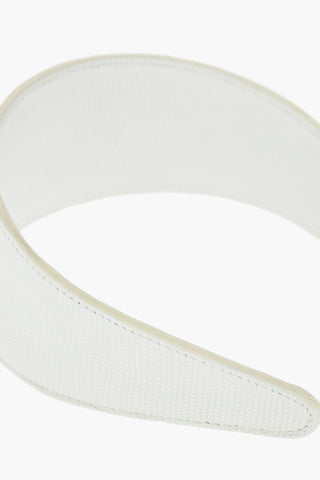 Reptile Printed Leather Maxi Hairband