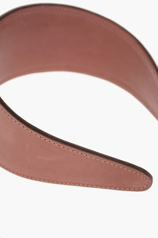 Brushed Leather Maxi Hairband
