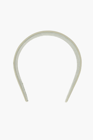 Croco Printed Leather Maxi Hairband