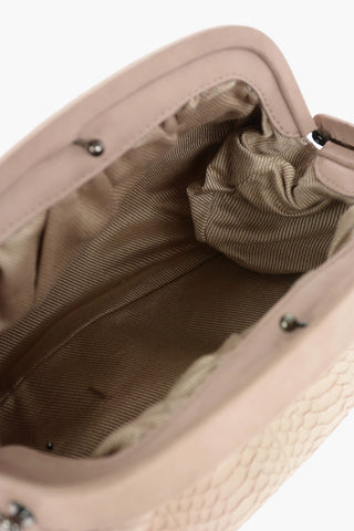 Snake Skin Maxi Clutch with Removable Shoulder Strap