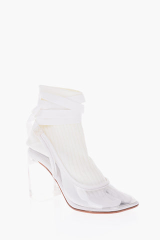 MM6 10cm lace up TABI socks Boots