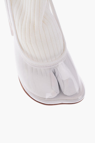 MM6 10cm lace up TABI socks Boots