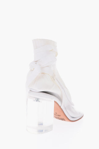 MM6 10cm lace up TABI socks Boots
