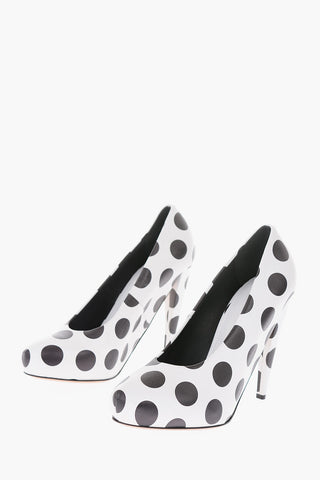 MM22 decollete in pelle  pois 12,5cm