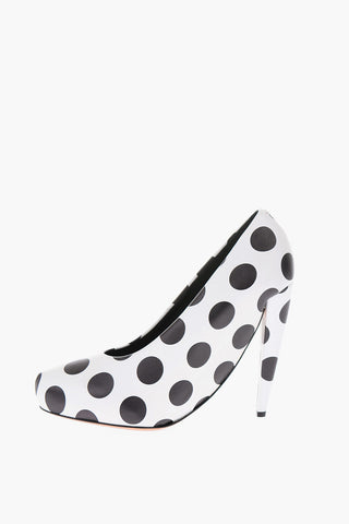 MM22 decollete in pelle  pois 12,5cm