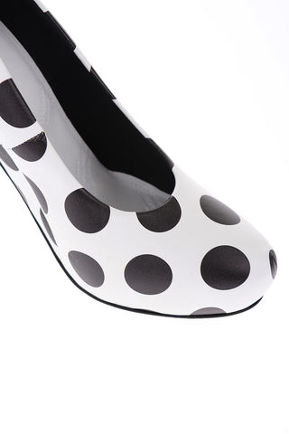 MM22 decollete in pelle  pois 12,5cm