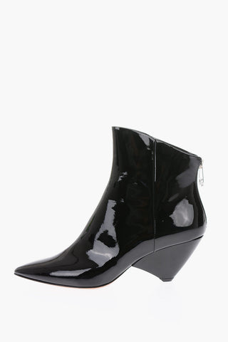 MM22 7cm patent leather Ankle boots