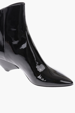 MM22 7cm patent leather Ankle boots