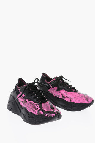 P1THON leather sneakers
