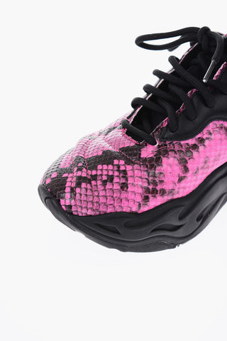 P1THON leather sneakers
