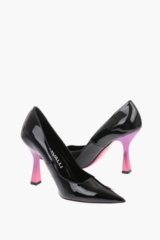 10cm patent leather pumps with Spool Heel
