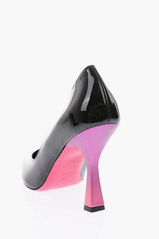10cm patent leather pumps with Spool Heel