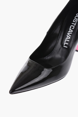 10cm patent leather pumps with Spool Heel