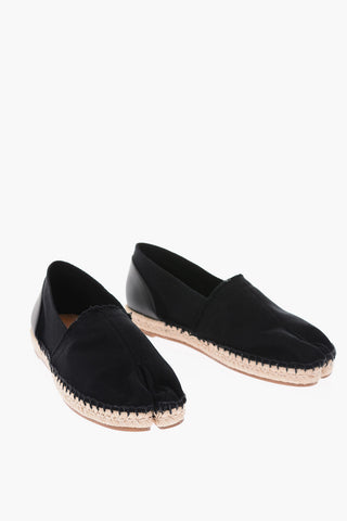 MM22 leather and fabric TABI Espadrilles