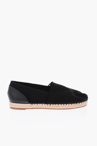 MM22 leather and fabric TABI Espadrilles