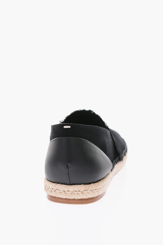 MM22 leather and fabric TABI Espadrilles