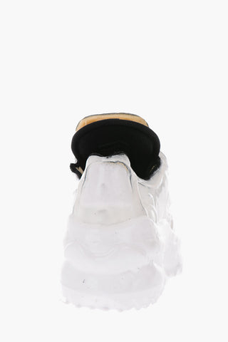 MM22 leather and fabric sneakers