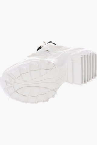 MM22 leather and fabric sneakers