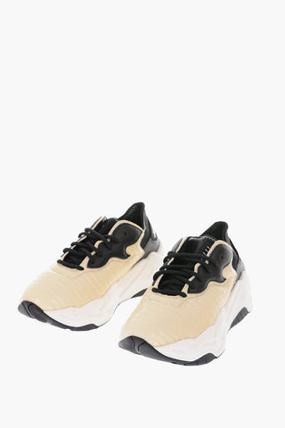 P1THON sneakers in pelle effetto coccodrillo