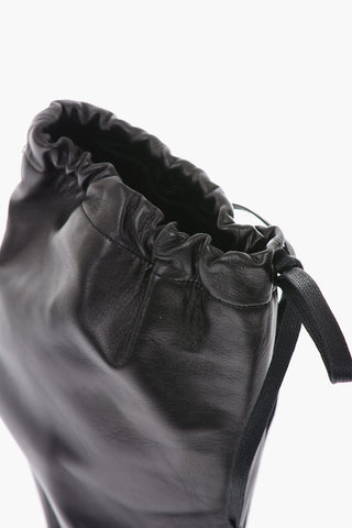 MM22 12cm leather Cone Heel Ankle boots