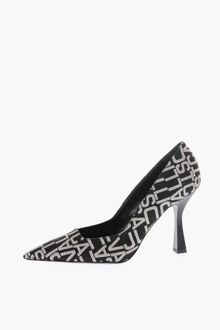 10cm all over logo fabric pumps with Spool Hee