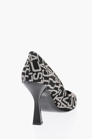 10cm all over logo fabric pumps with Spool Hee