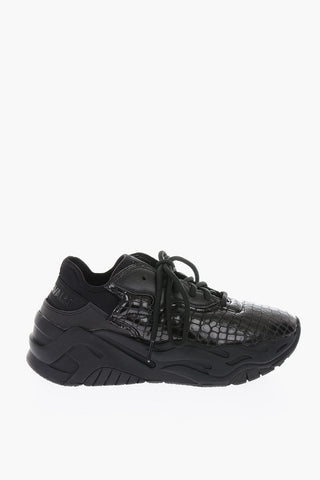 P1THON leather sneakers